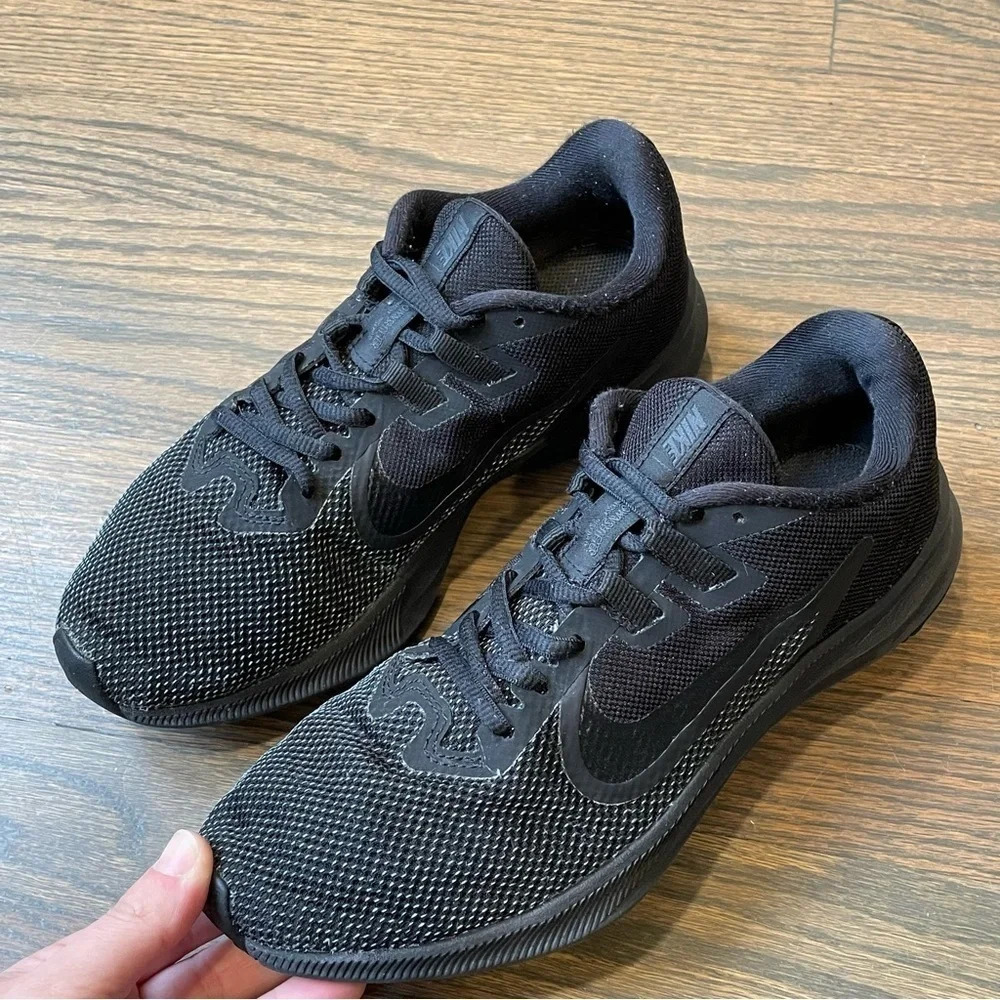 Nike Downshifter 9 Black Anthracite Running Sneakers AQ7486-005 Womens 7.5
